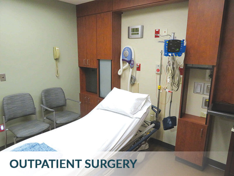 Outpatient surgery room at Ascension Calumet Hospital Chilton Wisconsin